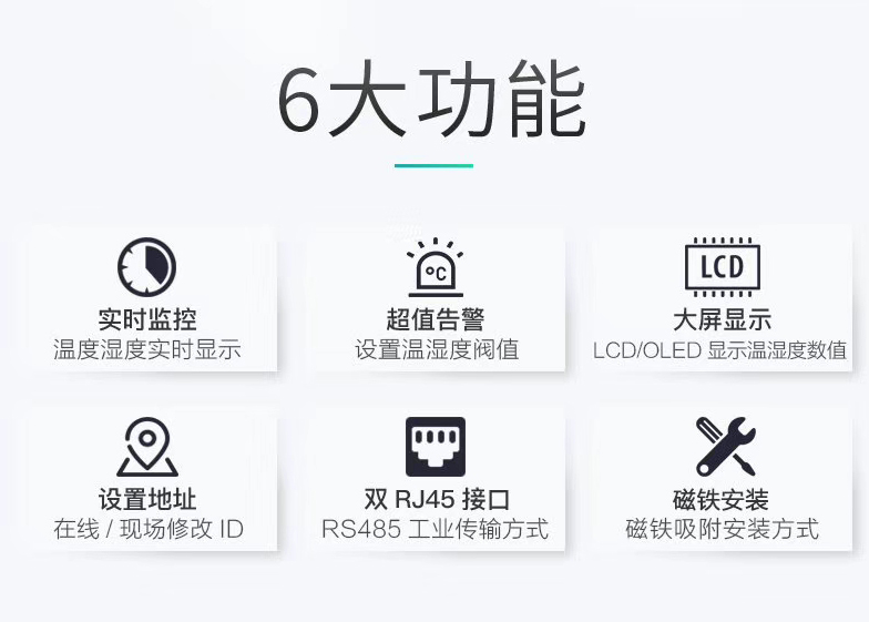 磁吸式温湿度传感器，机房温湿度传感器